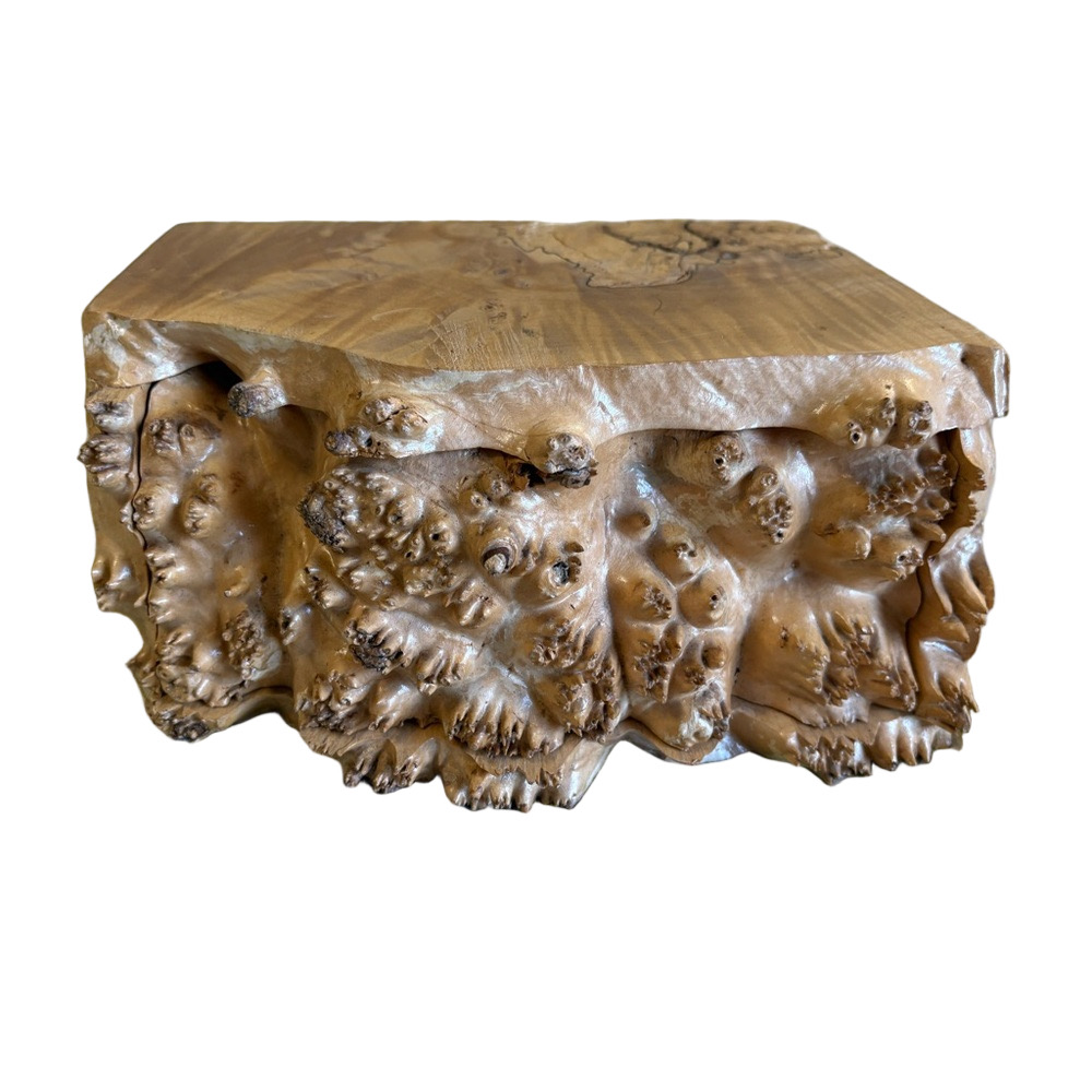 Unique Burl Wood Decorative Box